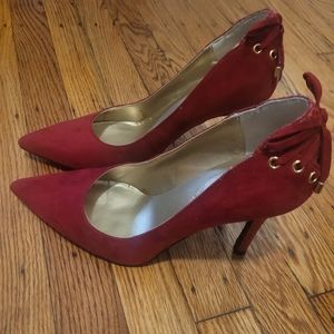 Guess Red pumps with tie in back